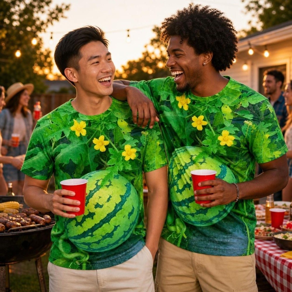 3D Print Fruit Graphic Tee Sho - 3D Printing Custom review and price