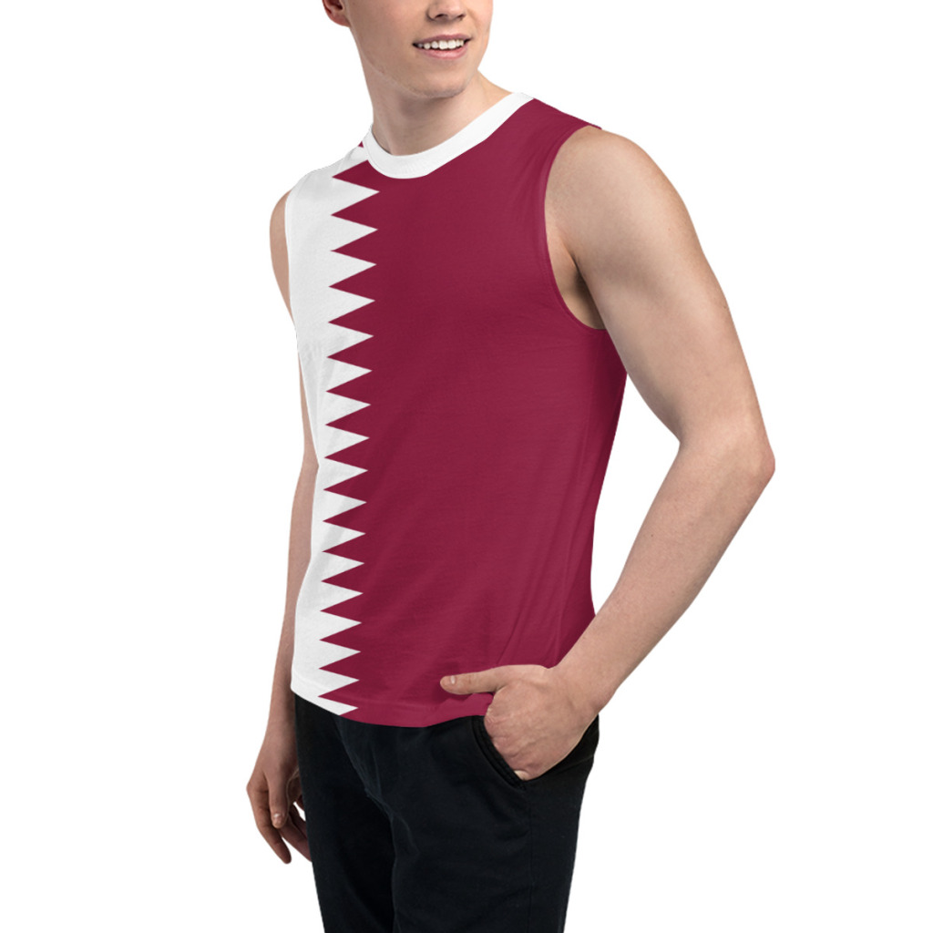 Sleeveless T-shirt Qatar Flag  - 3D Printing Qatar review and price