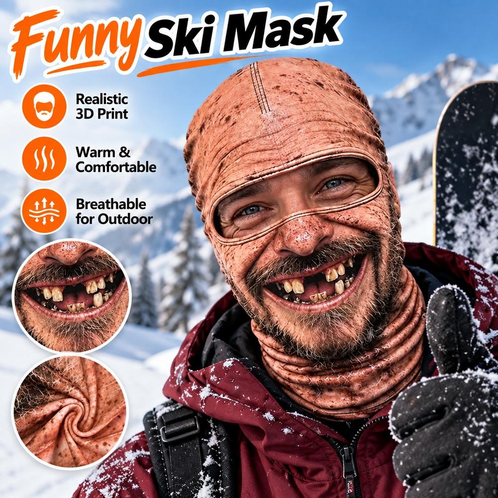 Old Man Ski Mask Funny Realist - 3D Printing Mask review and price