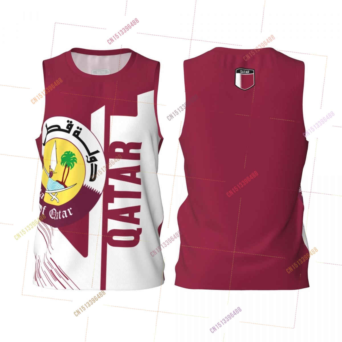 2027 Qatar 3D Flag Sports T-sh - 3D Printing Qatar review and price