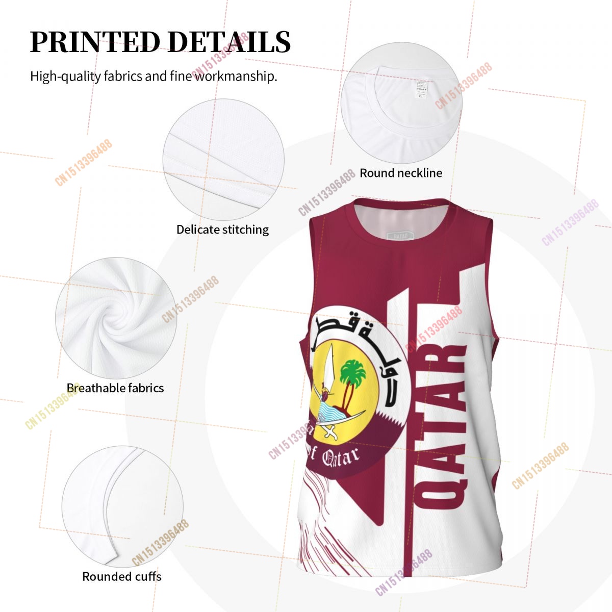 2027 Qatar 3D Flag Sports T-sh - 3D Printing Qatar review and price